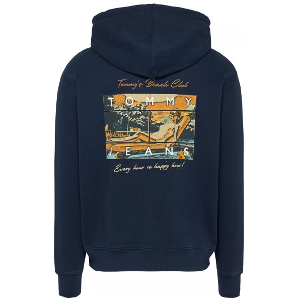 Tommy Jeans Beach Club Graphic Hoodie Navy