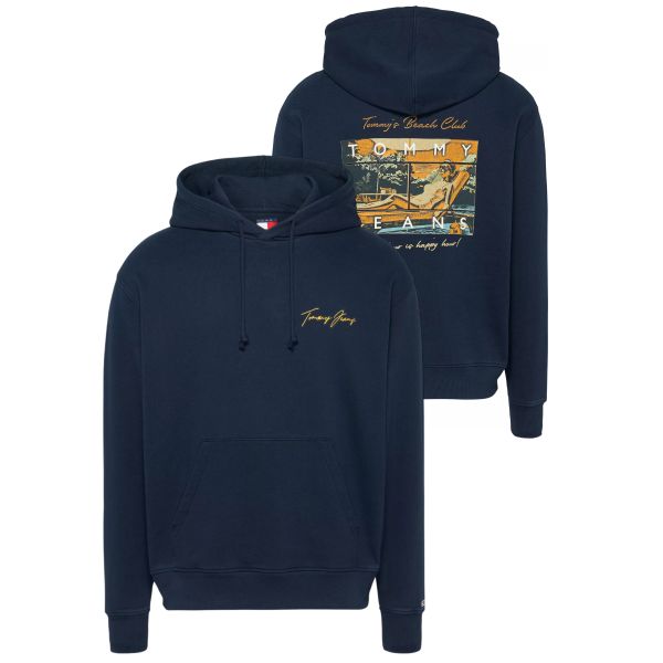 Tommy Jeans Beach Club Graphic Hoodie Navy