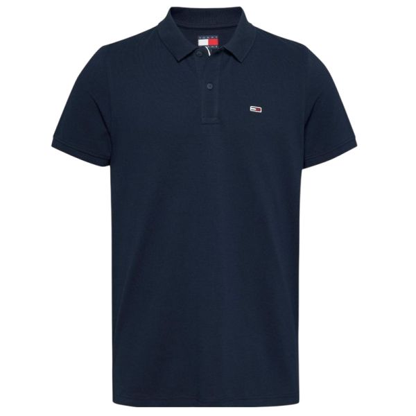 Tommy Jeans Slim Placket Polo Navy
