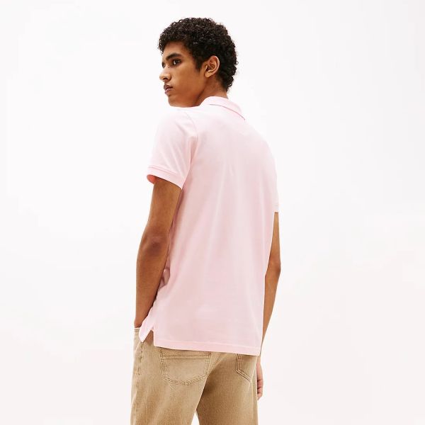 Tommy Jeans Slim Placket Polo Roze