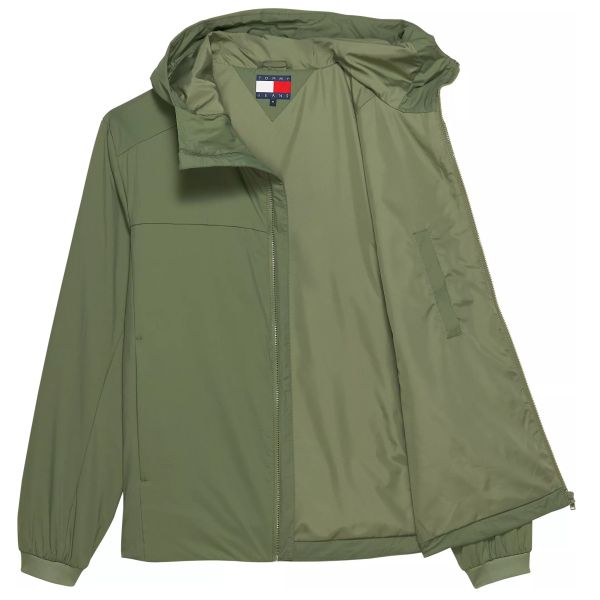 Tommy Jeans Super Lightweight Poly Jack Groen