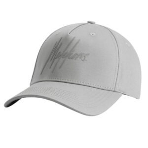 Malelions Striped Signature Cap Grijs